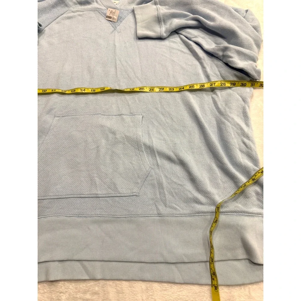Maurices Womens 4X Light Blue French Terry Hoodie Pullover Sweatshirt NWT